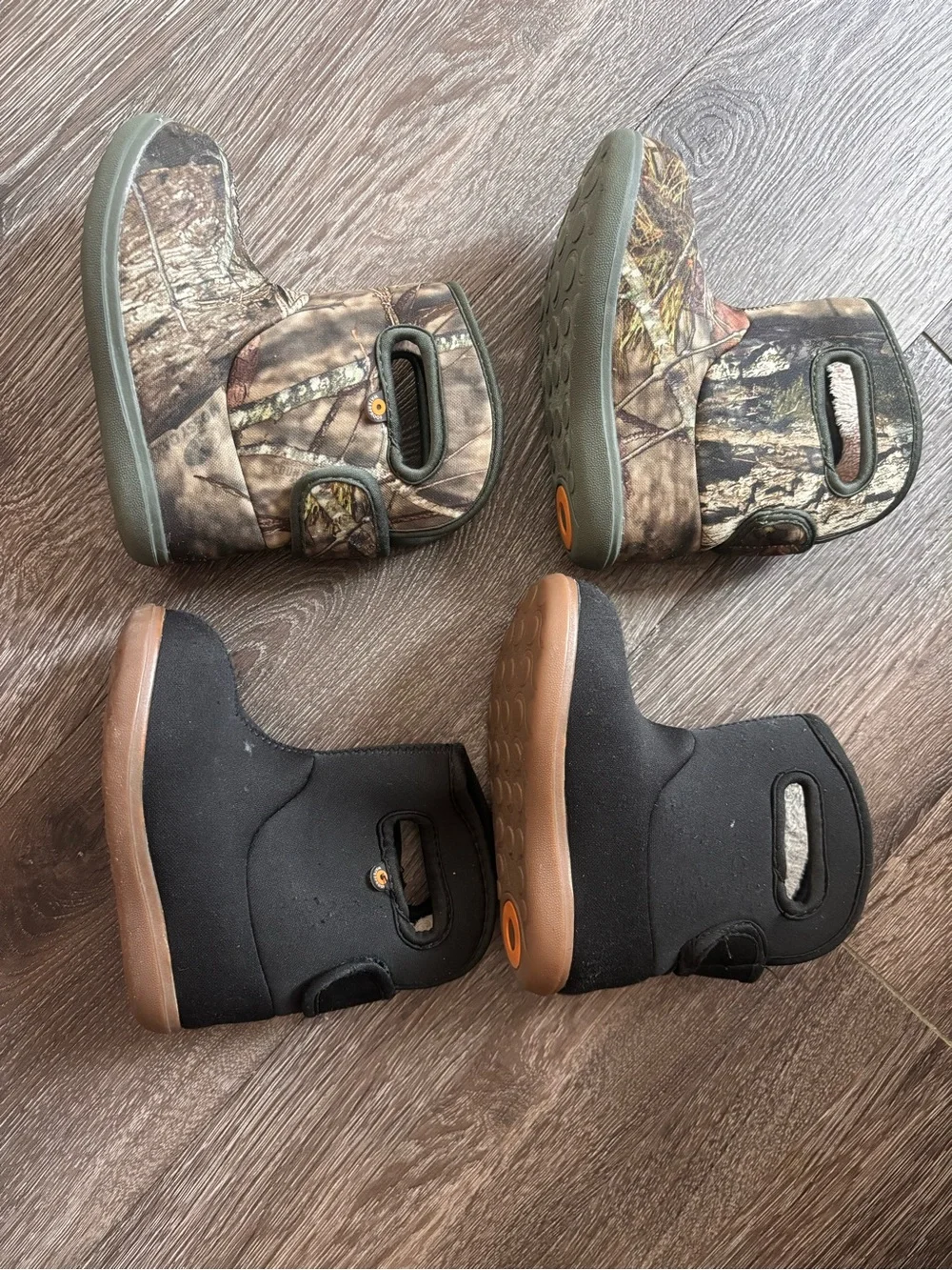 Baby Bogs Boots Black and Mossy Oak Bundle